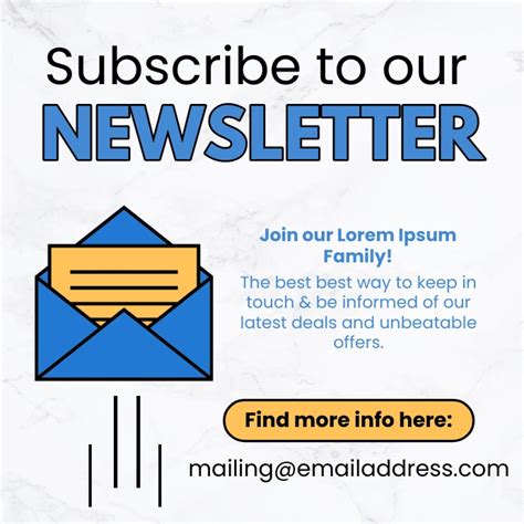 Subscribe to our Newsletter .